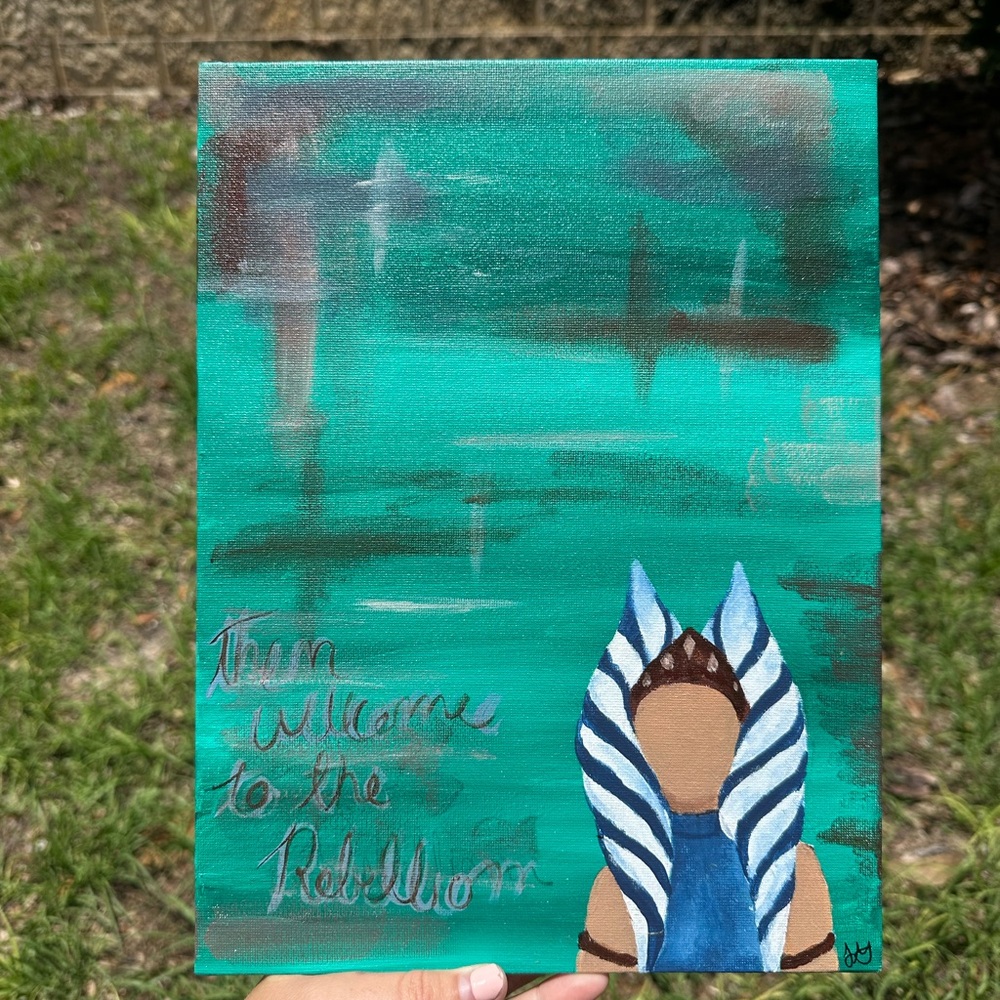 Asoka Tano Star Wars Art Canvas Art